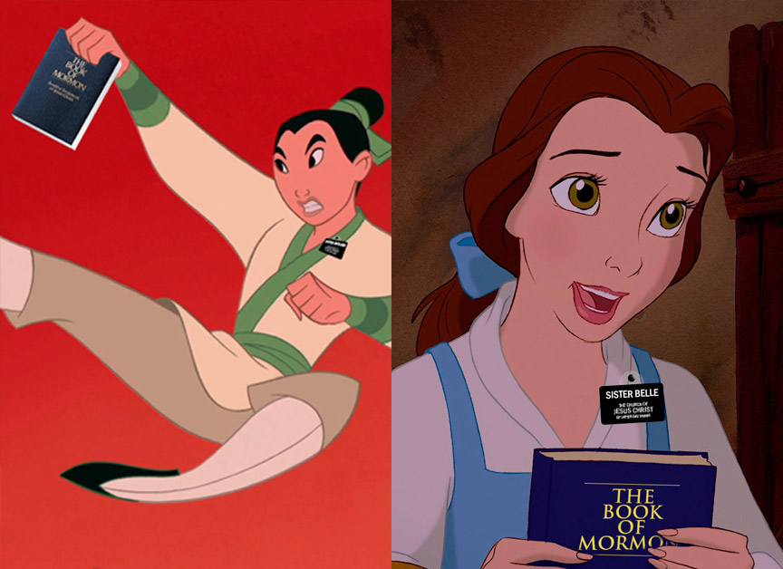 If Disney Princesses Were Sister Missionaries