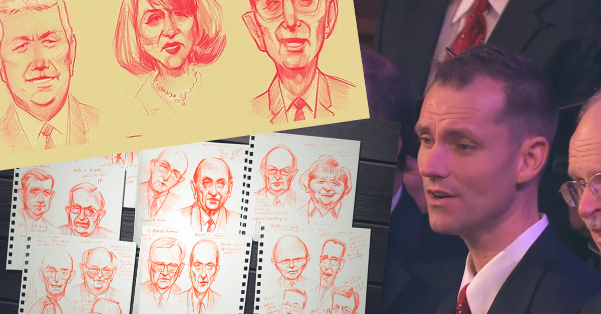 This Choir Member Sketches During Conference, and the Results are Stunning!